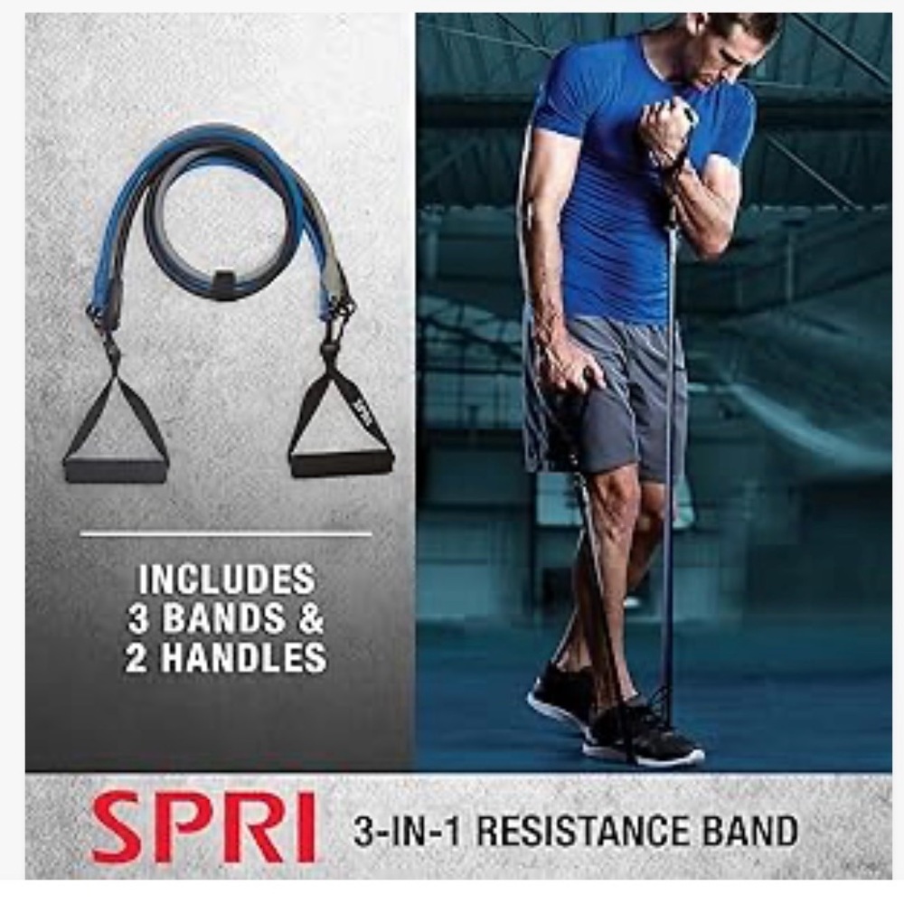 NIB SPRI Resistance Band Kit 3-in-1 Exercise Cord - Unisex - Picture 2 of 6